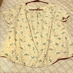 A cute flower pattern blouse